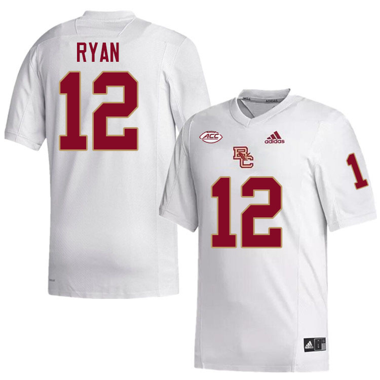 Boston College Eagles #12 Matt Ryan College Football Jerseys Stitched-White